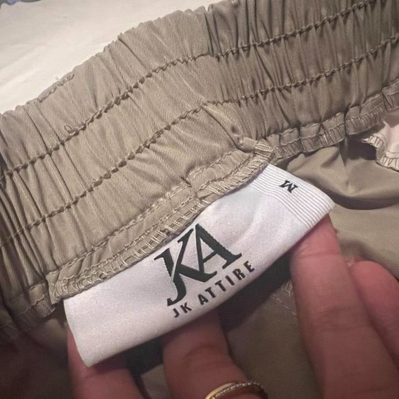 JK Attire Womens Utility Cargo Pants - Green, Size M - Picture 3 of 4